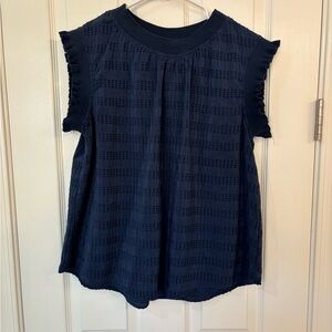 Voy- Navy Blue Women's Top